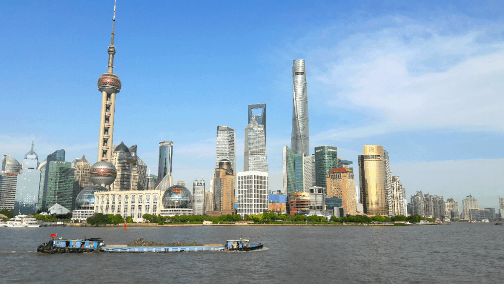 China Shanghai skyline