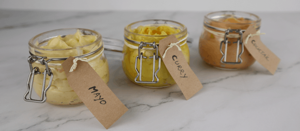 homemade mayonnaise assortment