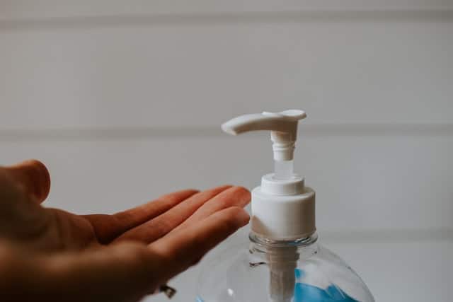 sanitizer for hands
