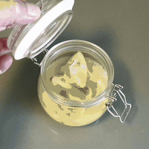 lemon confit in mason jar