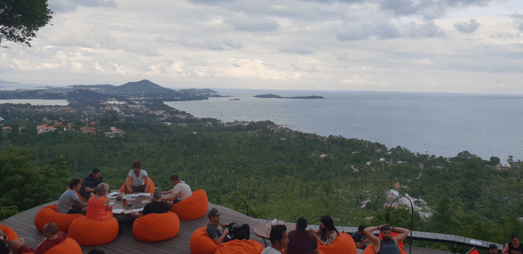 view over beach