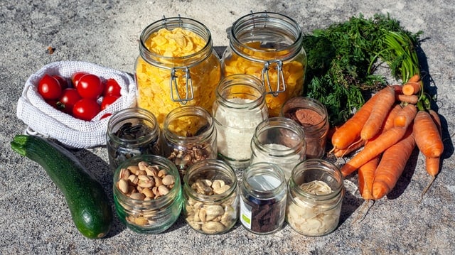 glass jars meals