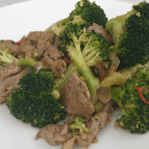 stir fried brocolli