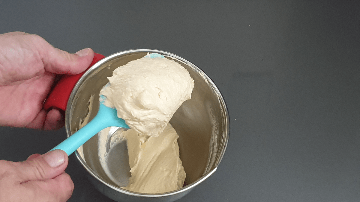 finished almond cream