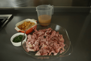 rabbit meat with stock