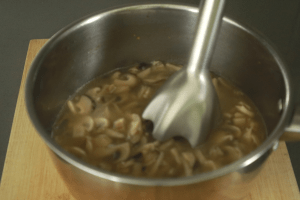 blend the mushroom soup