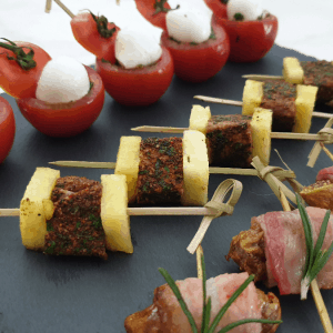 trio of finger food