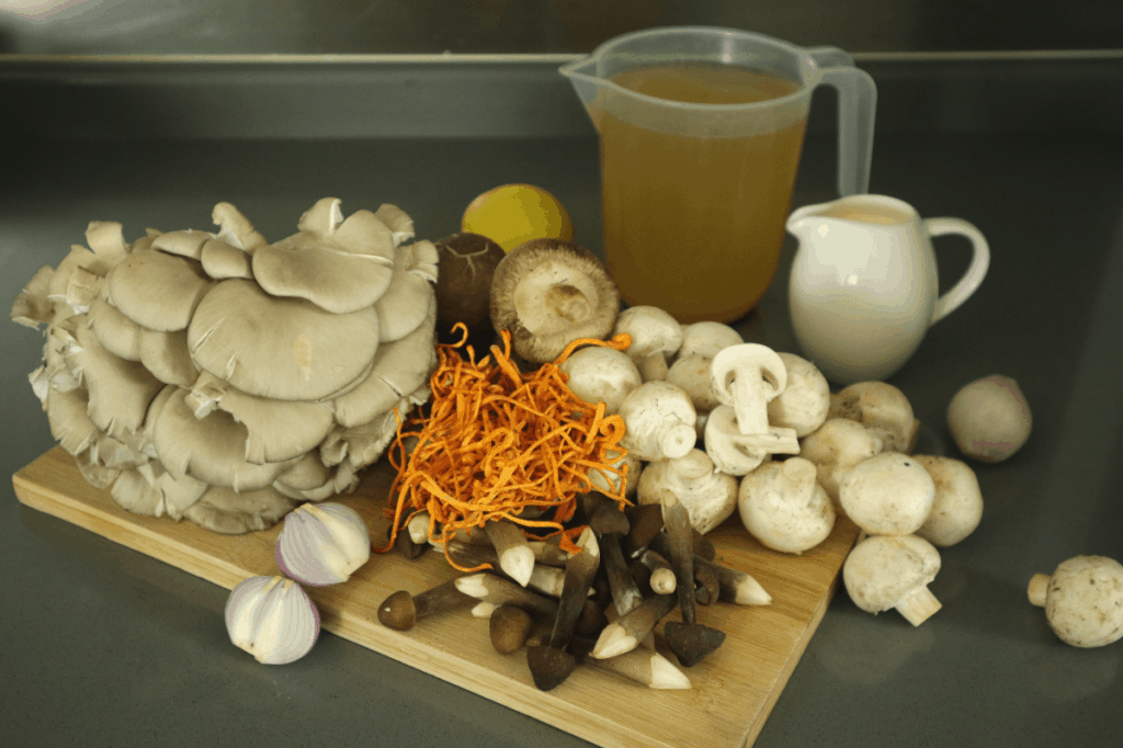 wild mushrooms