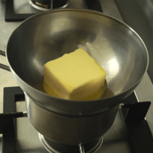 melting butter for clarified butter