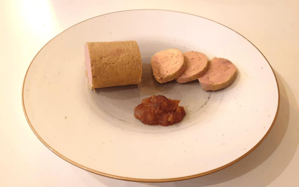 plating foie gras