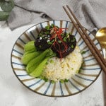 Sous vide glazed pork cheeks with japanese flavours