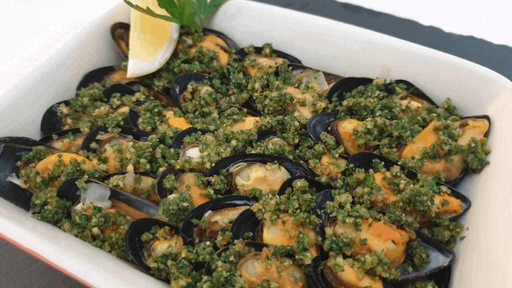 mussel gratin