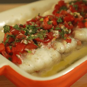 baked sole fish