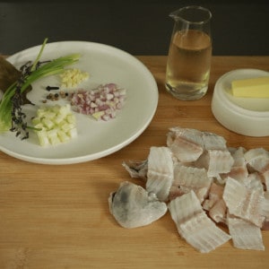 ingredients for fish stock