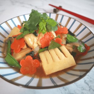 stir fried winter bamboo shoots