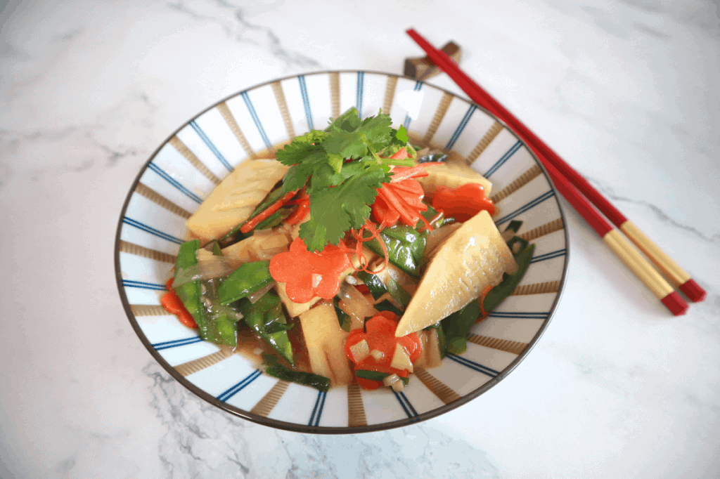 stir fried winter bamboo shoots