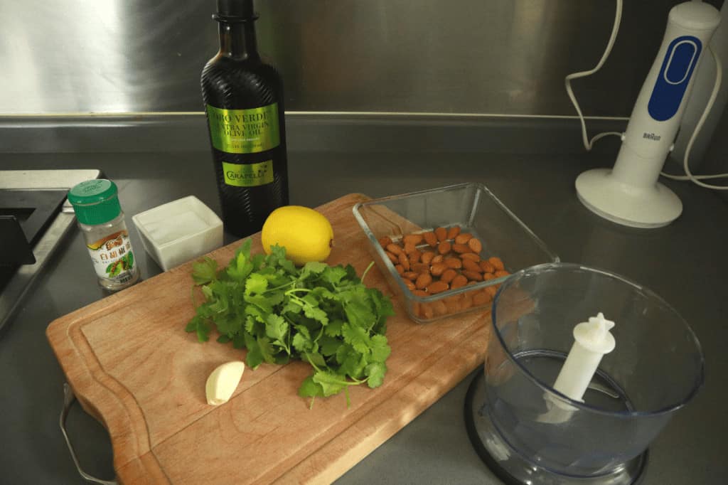 coriander pesto ingredients