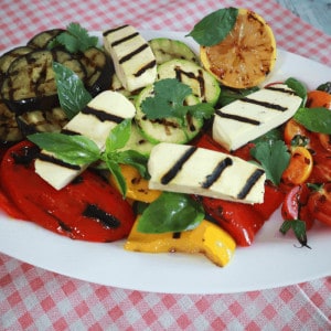 halloumi salad