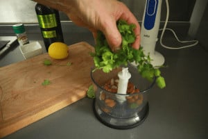 add ingredients into food processor