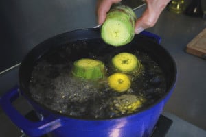 boil artichoke in lemon water