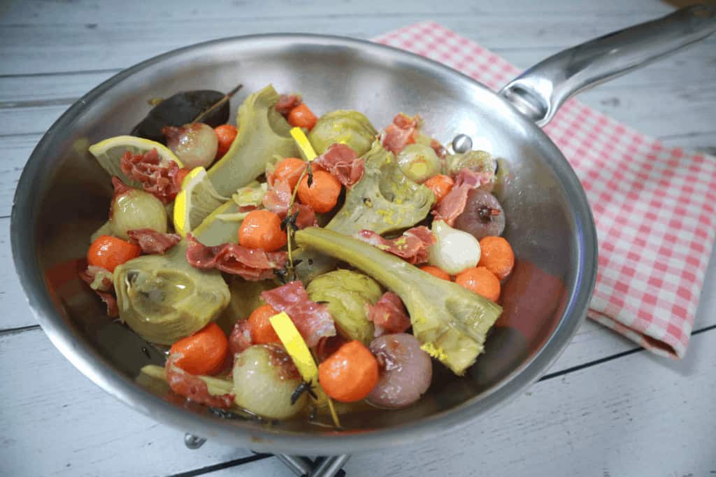 artichokes barigoule