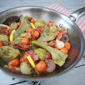 artichokes barigoule