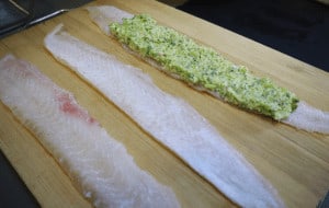 add filling to sole fish