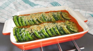 courgette and marrow au gratin