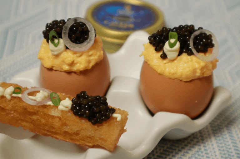 Free Range Scrambled Eggs with Caviar