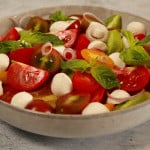 Mixed Tomato Salad with Mozzarella