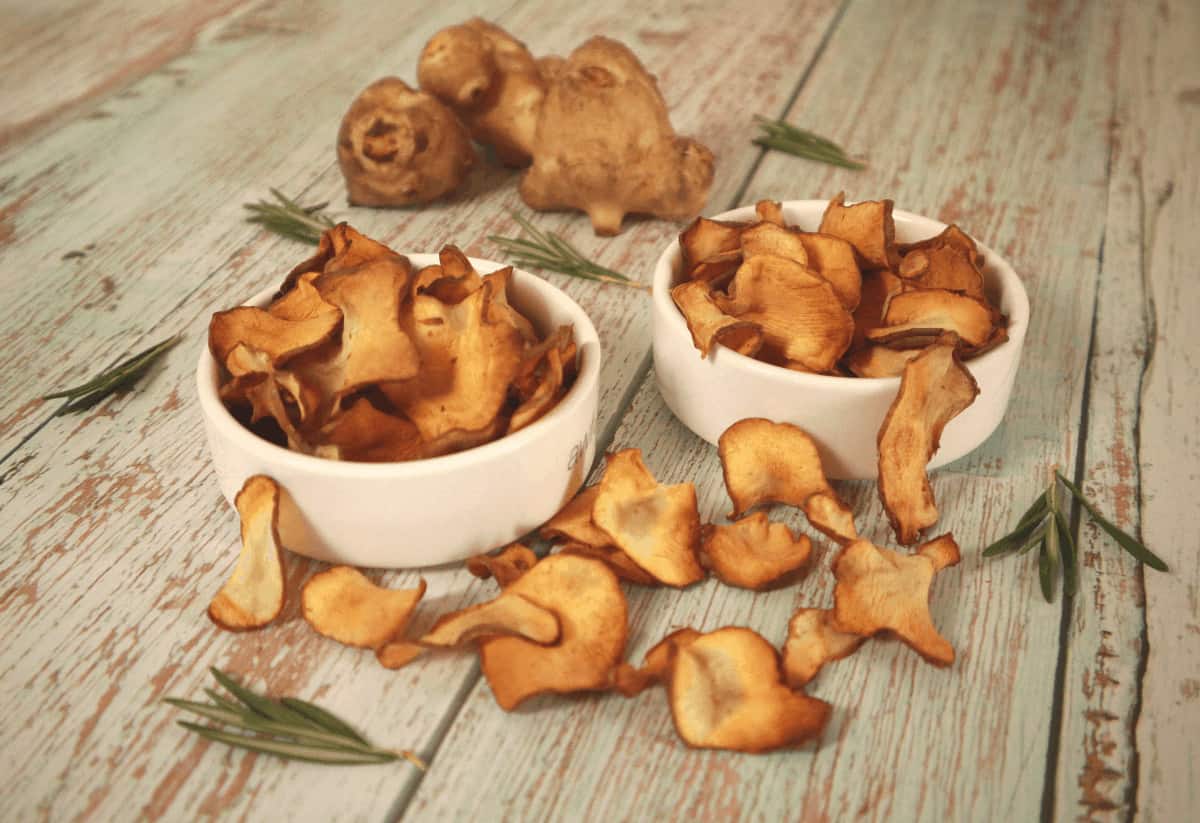 Air Fried Jerusalem Artichoke Chips Culinary Ambition