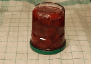chunky cherry jam