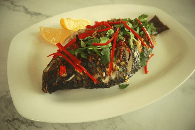 Fragrant Oven Baked Tilapia Whole Fish