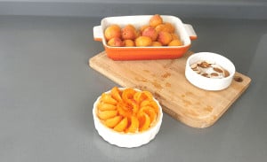 ingredients for apricot tart