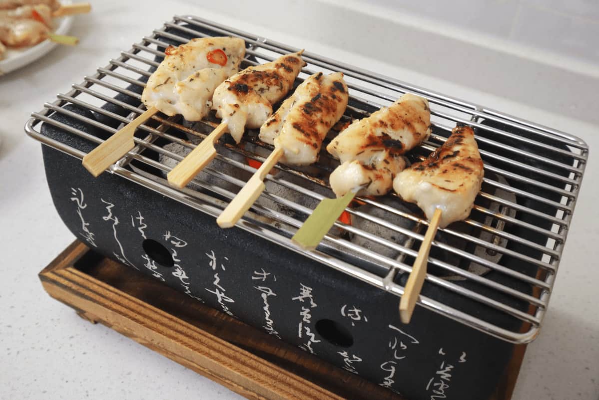 asian chicken skewers