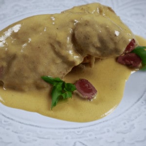 rabbit in mustard sauce