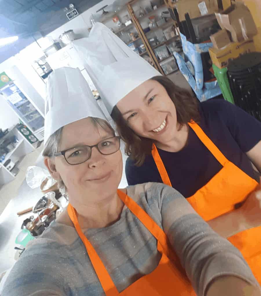 cooking class with a friend