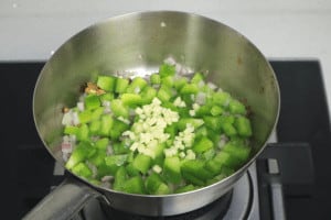 cooking ingredients for green harissa