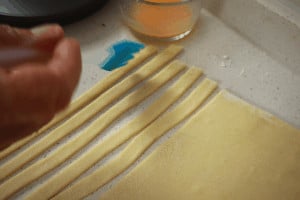 cutting pastry