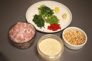 ingredients for pork stuffing