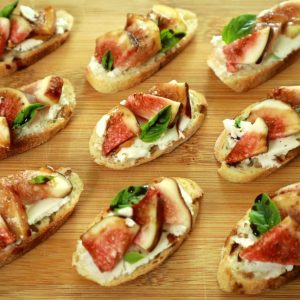 Fig Bruschetta with Goat Cheese - Culinary Ambition