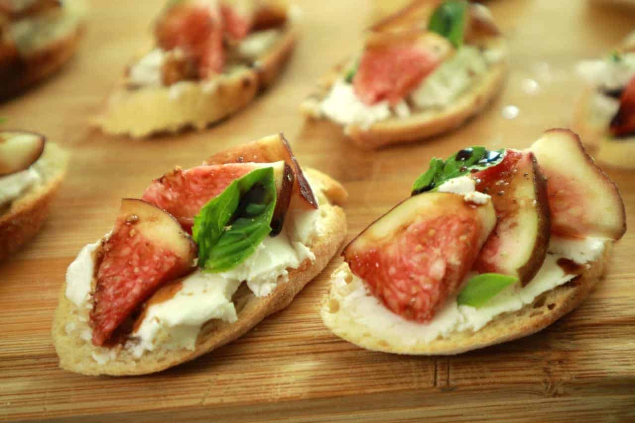 Fig Bruschetta with Goat Cheese Culinary Ambition