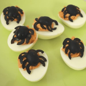spider devilled eggs