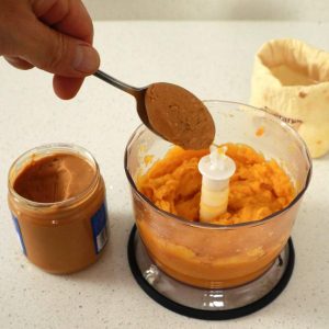 sweet potato with peanut butter