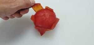 easy peeling of tomatoes