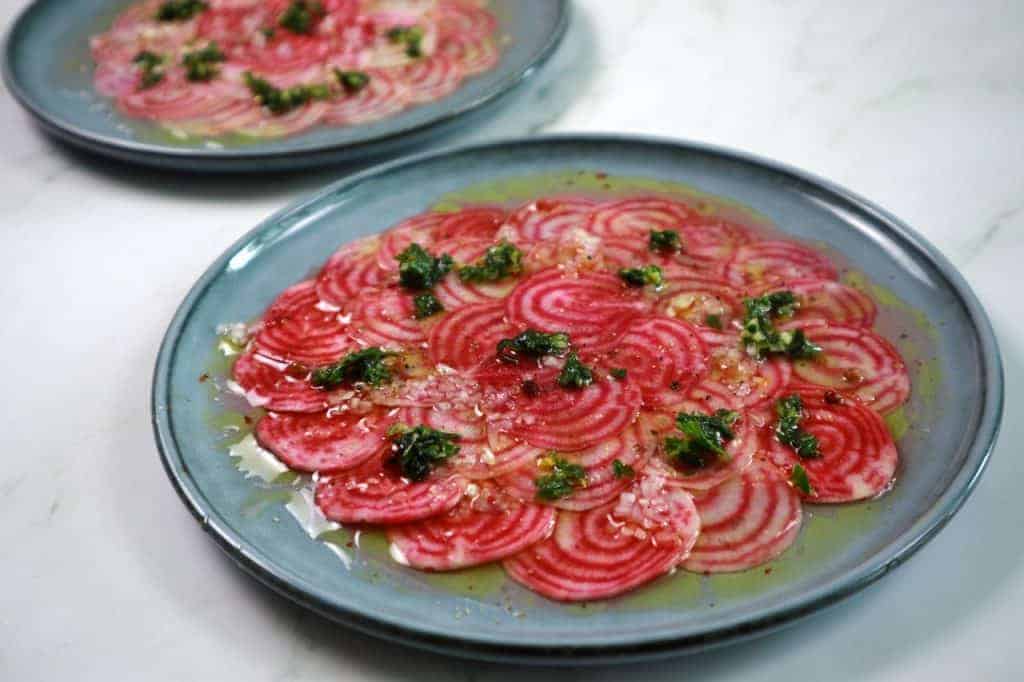 chioggia beet carpaccio