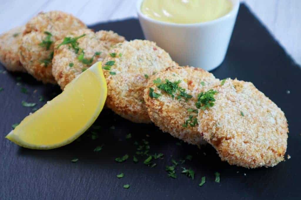 air fried crab meat cakes