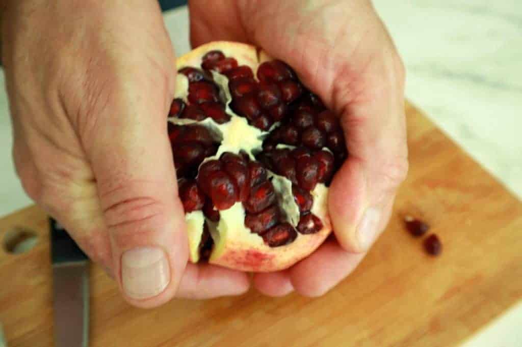 open a pomegranate