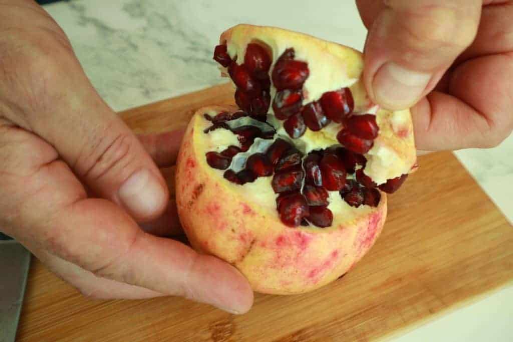 open a pomegranate