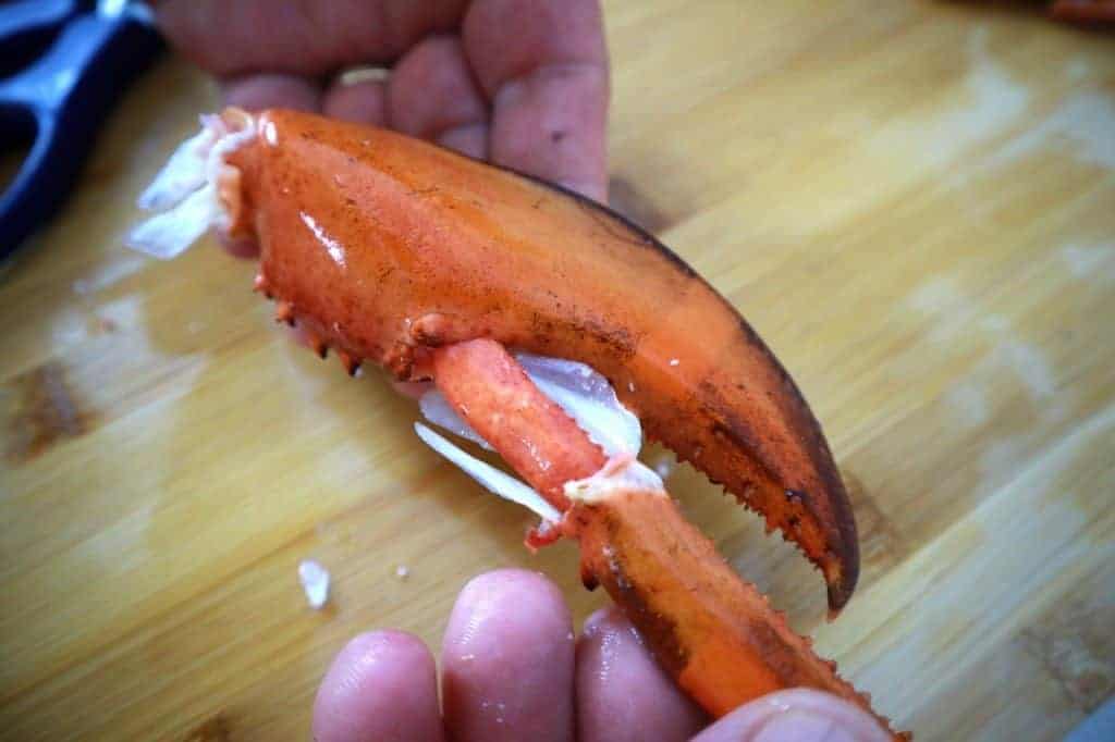 poached lobster undoing big shells